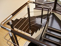 Balustrade inox cu insertie lemn