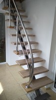 Balustrade inox cu pornire arc de cerc