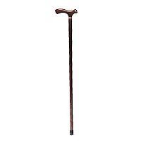 Baston din lemn pentru barbati cu inel cromat - RP132