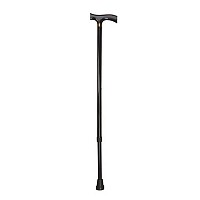Baston reglabil din aluminiu cu maner de lemn - RP146