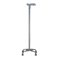 Baston tetrapod cu baza mica reglabila in inaltime si maner