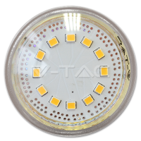 Bec Spot Led &#8211; 3W GU10 Sticla Cup Alb Cald