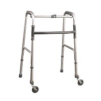 Cadru de mers pliabil, 2 roti mobile fata, spate fix - RP734