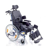 Carucior cu rotile multipozabil, cu actionare manuala, metal