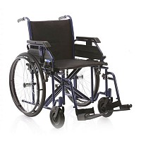 Carucior cu rotile, transport pacienti obezi, actionare manu