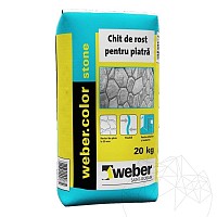 Chit Rosturi Piatra Naturala - Weber Color Stone 20kg - Alb