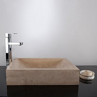 Chiuveta baie travertin classic (patrate sau dreptunghiulare