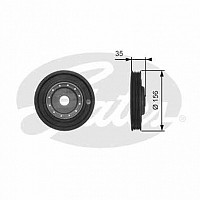 Fulie arbore Logan 1,5 Dci 8200477938 original Renault BAV-2