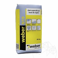 Glet de finisaj pe baza de rasini - Weber N19 - 20kg