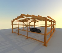 Hala structura metalica kit extensibil