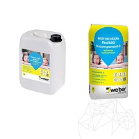 Hidroizolatie Weber.Tec Hydroprotect Kit (sac: 20 kg + bidon