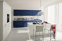 Mobila bucatarie clasica Lady albastra