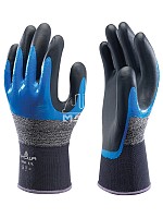 Manusi de protectie din nailon/poliester impregnate 3/4 NITR