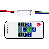 Mini controler RF pentru benzi flexibile RGB cu LED, 6A, 12-