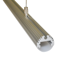 Profil aluminiu rotund suspendat cu sistem de prindere 1m