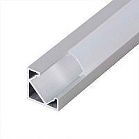 Profil de aluminiu pentru benzi flexibile cu LED, unghiular