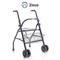 Rolator din otel vopsit, cu 2 roti si sezut - RP680 ZEUS