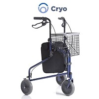 Rolator din otel vopsit, cu 3 roti, cos si geanta - RP685B C