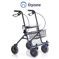 Rolator din otel vopsit, cu 4 roti, sezut si cos - RP690B/R