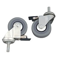 Roti cu frana pentru cadru de mers, pereche - RV7077