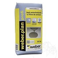 Sapa autonivelanta cu fibre de armare - Weber.Plan Profi - 2