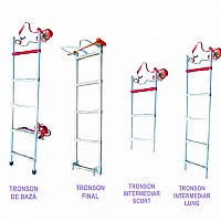 Scara modulara cladibila, din aluminiu, pentru stalpi