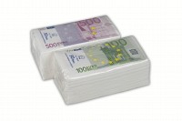 Servetele personalizate cu 500 si 100 euro