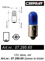 SET BEC POZITIE ALBASTRU 12V 4W BA9S BAV-729565