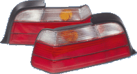 Set Stopuri Tuning BMW 3 E36 Sedan 1/91-4/98 alb/rosu BAV-DL