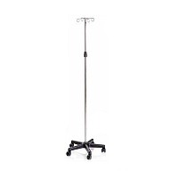 Suport perfuzie cu picior de inox si carlige inox - MI437