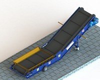 Transportor cu banda inclinata