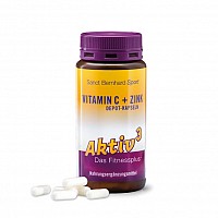 Vitamina C Zinc 180 capsule,cu eliberare prelungita