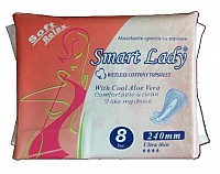 Absorbante igienice de zi SMART LADY cu aripioare 240 mm 8