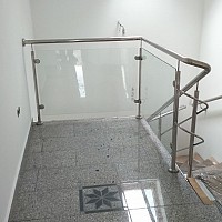 balustrade inox cu sticla