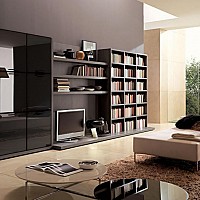 biblioteca living