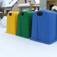 container tip clopot din fibra de sticla
