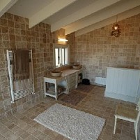 placaj travertin chocolate brown