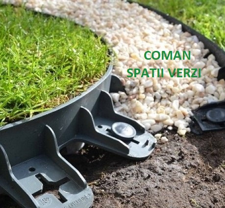 Borduri separatoare gazon flexibile, profesionale, L= 80 cm