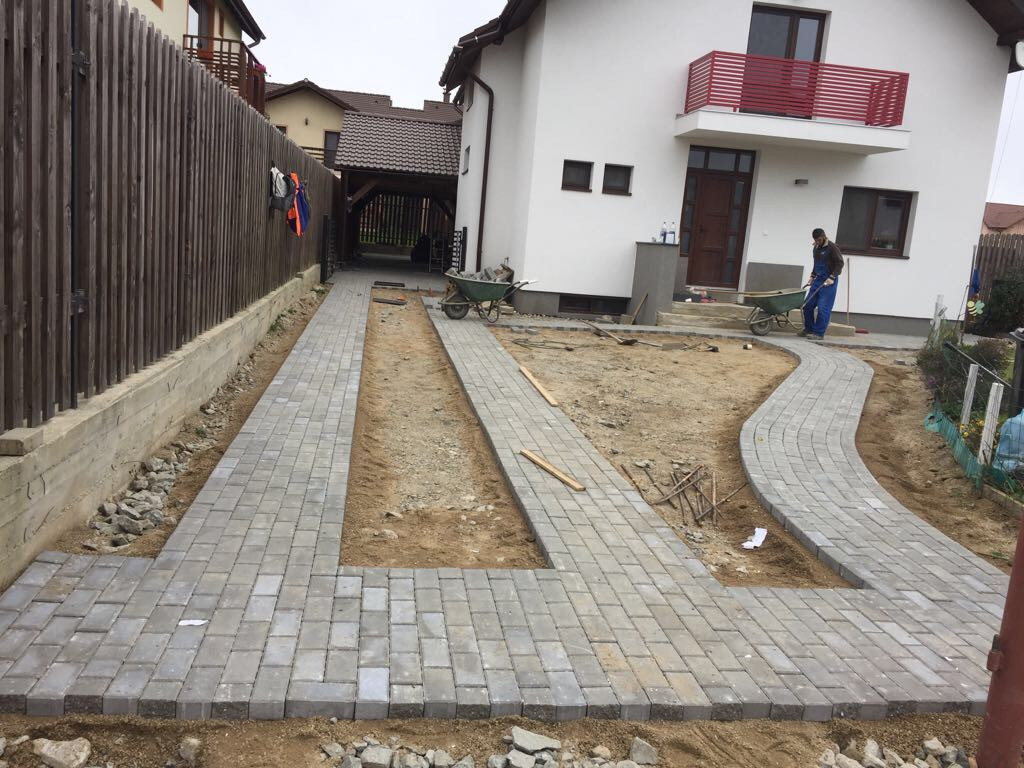 Montaj pavaje - piatra cubica