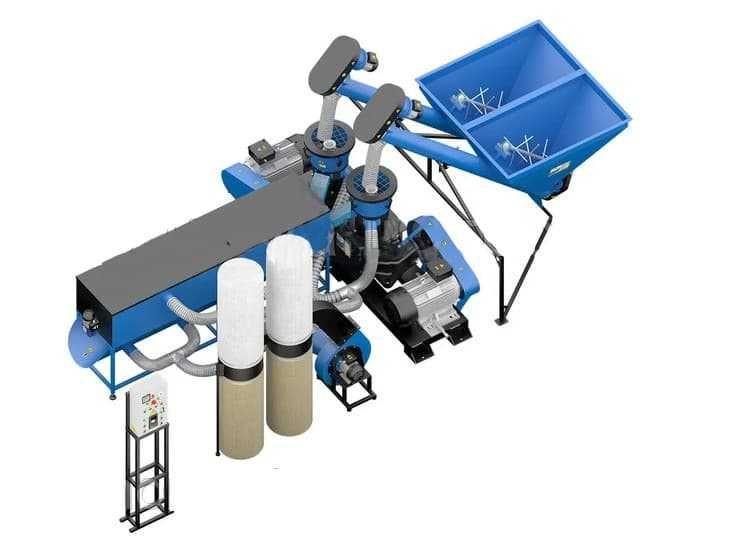 LINIE PENTRU PELETI DIN RUMEGUS/PAIE DUO, COMPLETA PRODUCTIE 700Kg/h. ACHIZITIE POSUBILA PRIN FONDURI EUROPENE