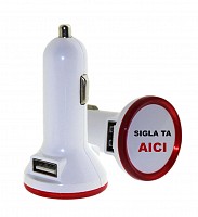 Incarcator USB auto personalizat prin policromie