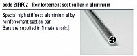 Profile din Aluminiu round pentru sectiuni mari, cod 21RF02