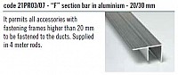 Profile Aluminiu tip F, 21PR03