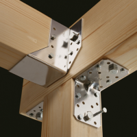 Conector lemn coltar vinclu metal constructii acoperisuri si dulgherie