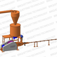 Linie brichetat rapita-paie brichete 300-400 kg/ora - fonduri europene