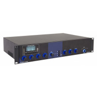 Amplificator profesional cu mixer audio si player multimedia  pentru sonorizare si public address