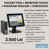 Pachet POS + Monitor Touch + Program vanzare + Configurare
