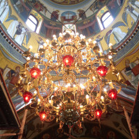 Policandru candelabru biserica cu candele