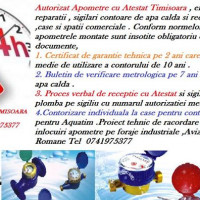 Inlocuiri apometre contoare apa autorizat Timisoara