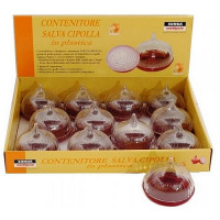 Caserola cu capac transparent pentru pastrarea cepei taiate in frigider 11x7,5 cm